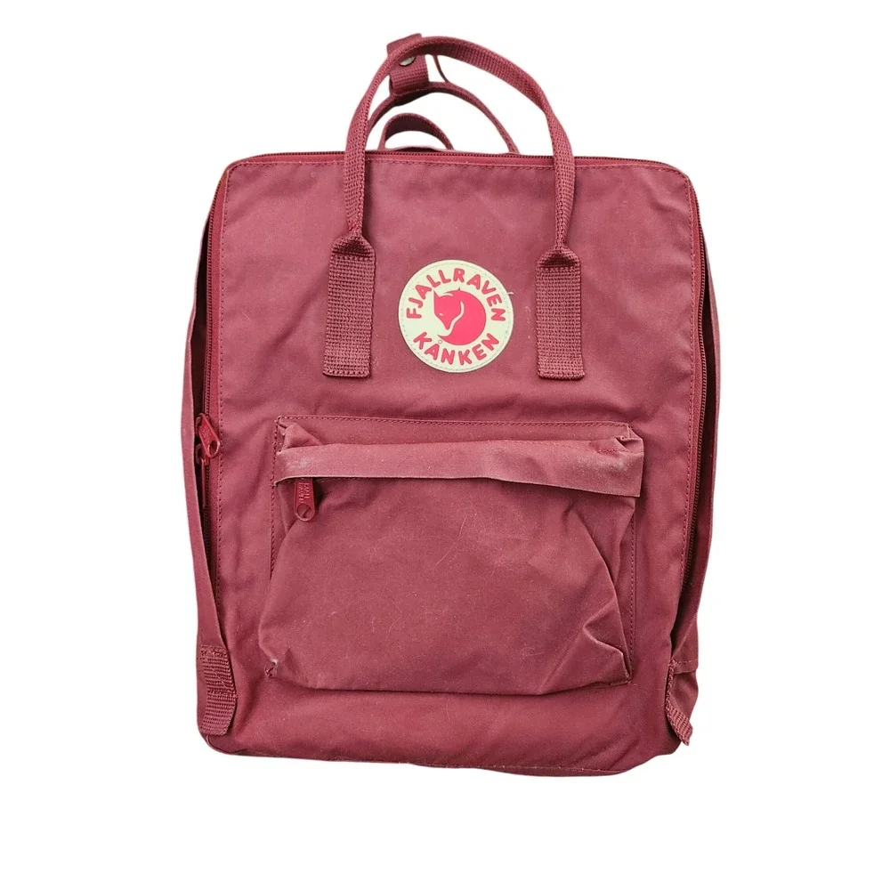 Fjallraven Kanken Classic Backpack Ox Red Burgundy sustainable School Bag Retro